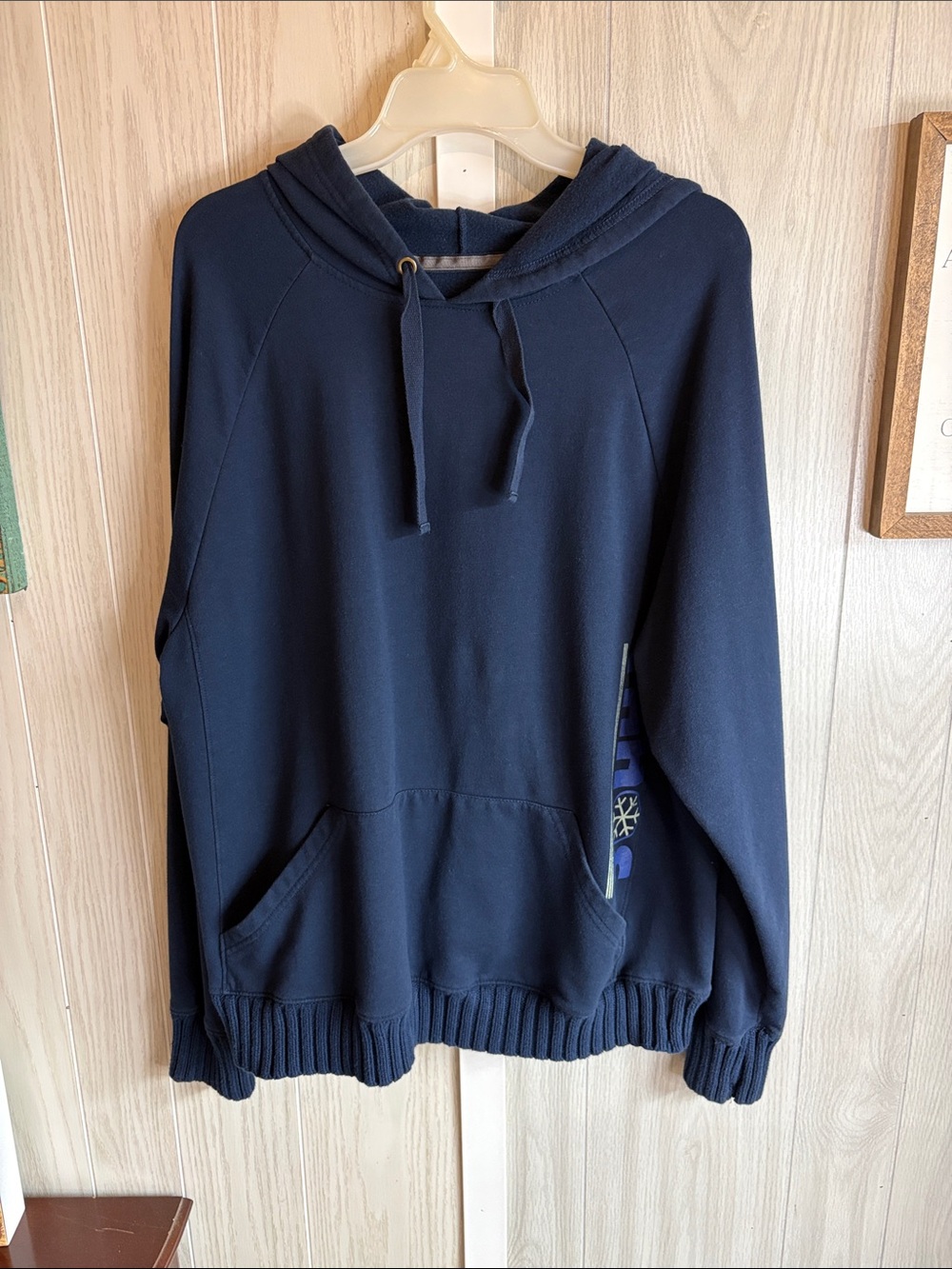 Old Navy Navy Blue Hooded Sweatshirt
